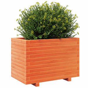 vidaXL Garden Planter Wax Brown 70x40x49.5 cm Solid Wood Pine