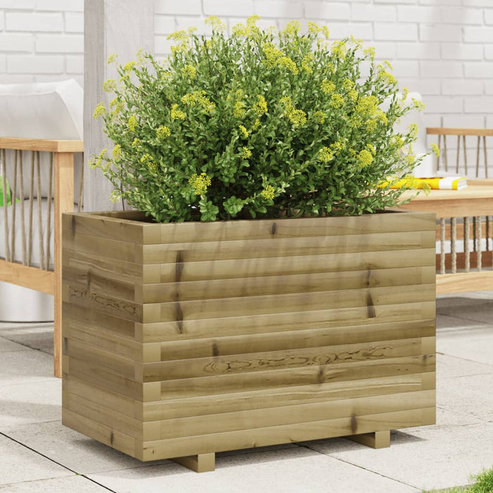 vidaXL Garden Planter 70x40x49.5 cm Impregnated Wood Pine