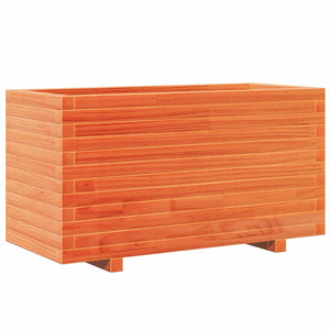 vidaXL Garden Planter Wax Brown 90x40x49.5 cm Solid Wood Pine