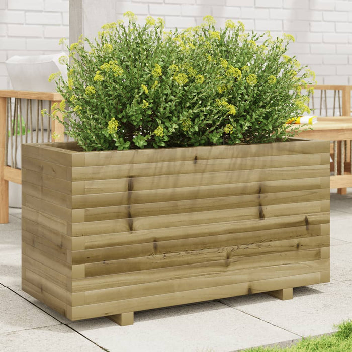 vidaXL Garden Planter 90x40x49.5 cm Impregnated Wood Pine