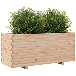 vidaXL Garden Planter 110x40x49.5 cm Solid Wood Pine