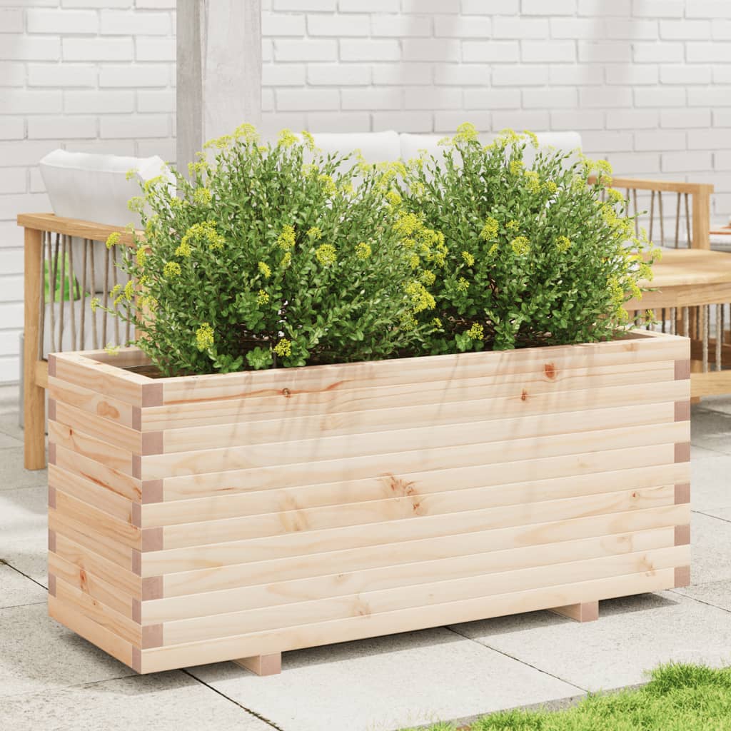 vidaXL Garden Planter 110x40x49.5 cm Solid Wood Pine