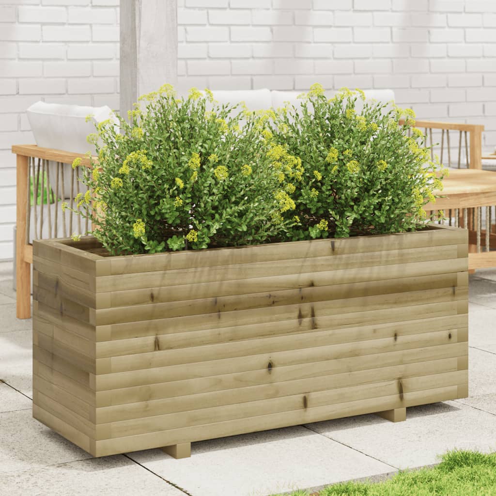 vidaXL Garden Planter 110x40x49.5 cm Impregnated Wood Pine