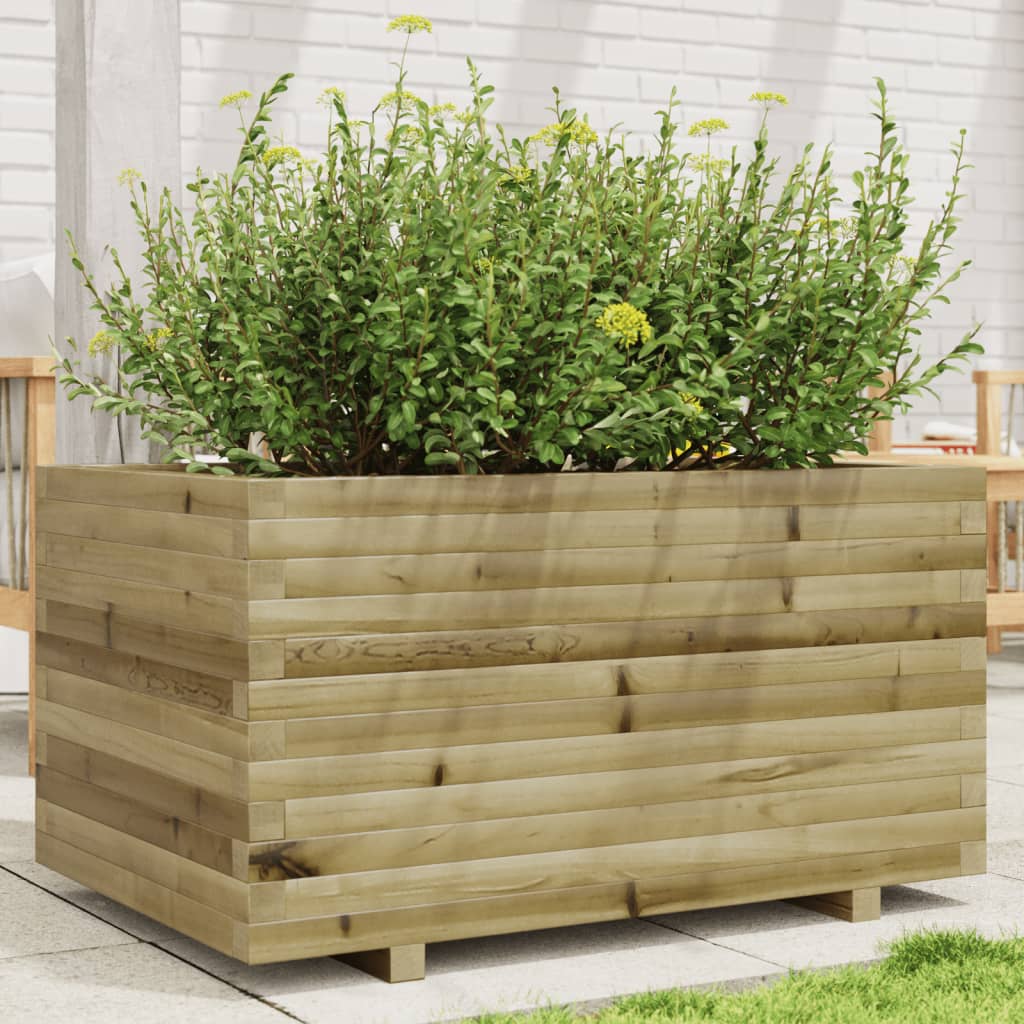 vidaXL Garden Planter 90x60x49.5 cm Impregnated Wood Pine