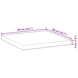 vidaXL Table Top Square 50x50x4 cm Solid Wood Acacia