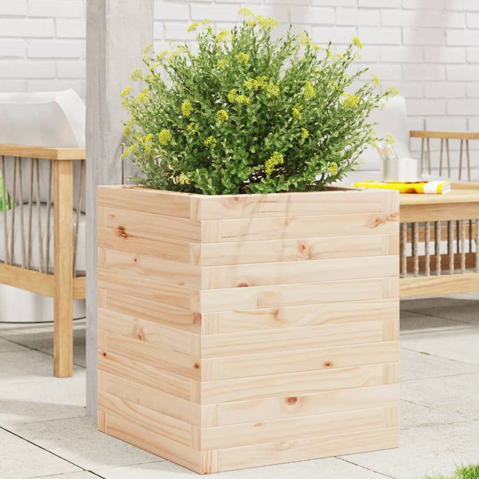 vidaXL Garden Planter 40x40x46 cm Solid Wood Pine