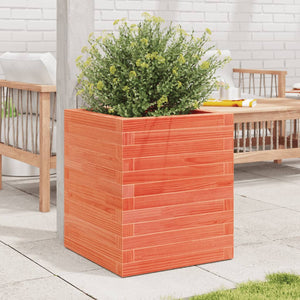 vidaXL Garden Planter Wax Brown 40x40x46 cm Solid Wood Pine