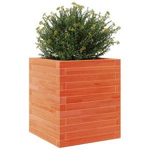 vidaXL Garden Planter Wax Brown 40x40x46 cm Solid Wood Pine