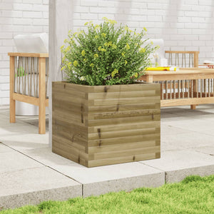 vidaXL Garden Planter 50x50x46 cm Impregnated Wood Pine