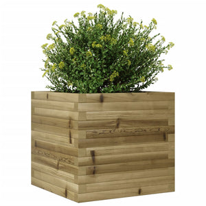 vidaXL Garden Planter 50x50x46 cm Impregnated Wood Pine