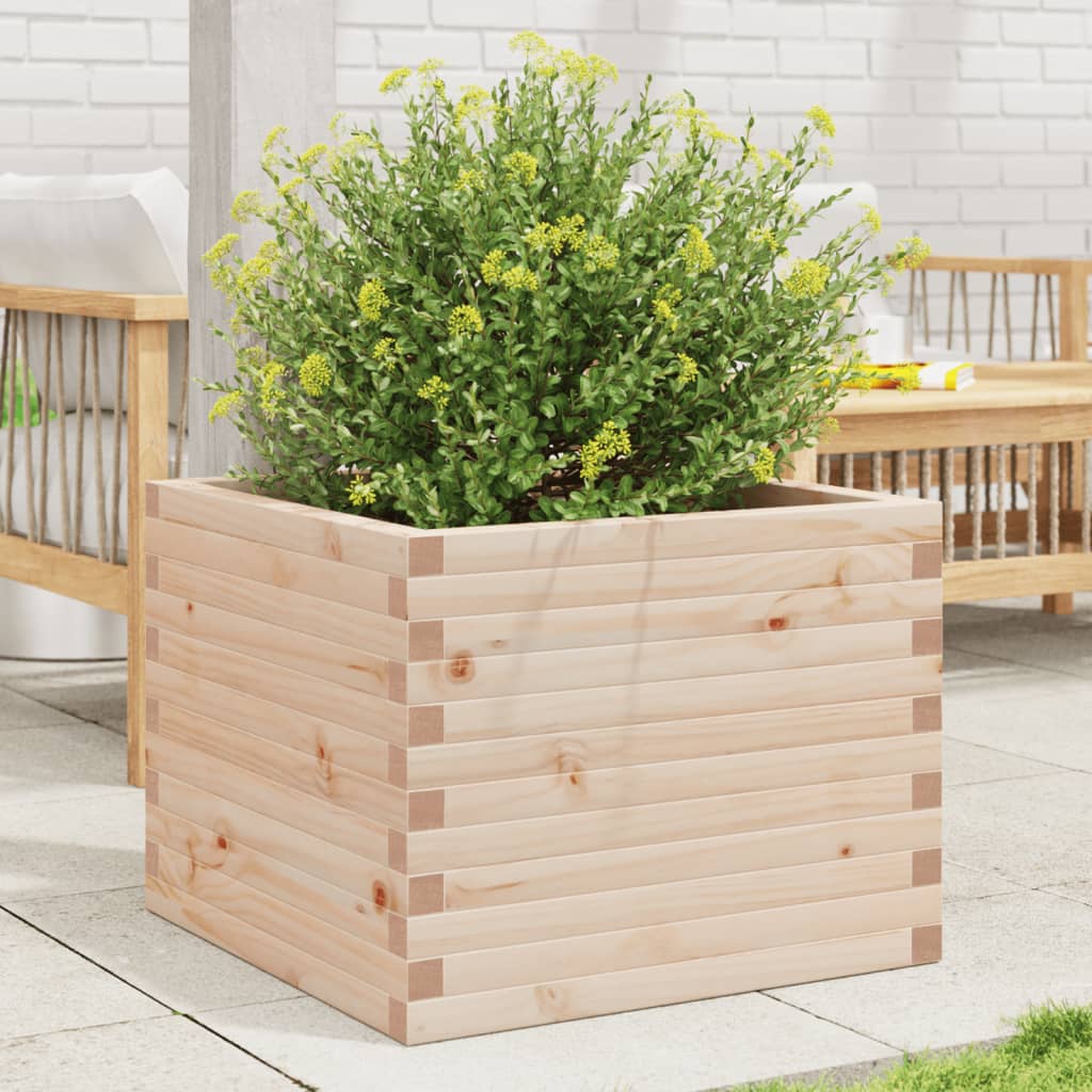 vidaXL Garden Planter 60x60x46 cm Solid Wood Pine