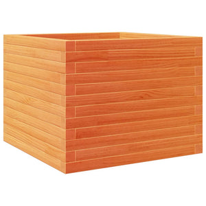 vidaXL Garden Planter Wax Brown 60x60x46 cm Solid Wood Pine