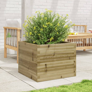 vidaXL Garden Planter 60x60x46 cm Impregnated Wood Pine