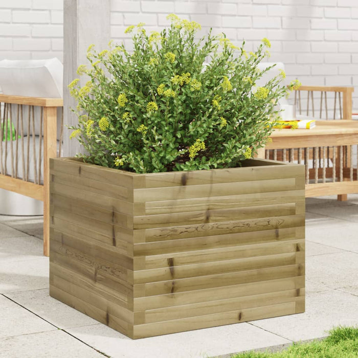 vidaXL Garden Planter 60x60x46 cm Impregnated Wood Pine