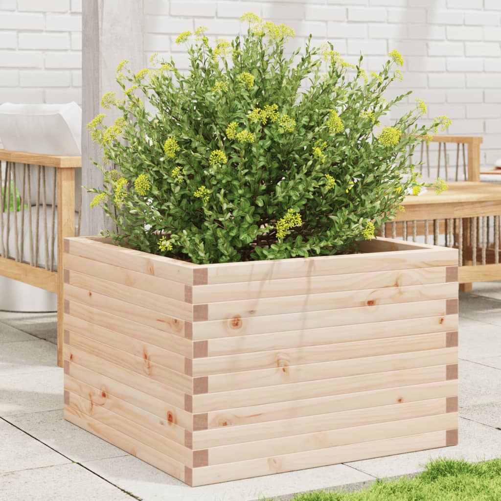 vidaXL Garden Planter 70x70x46 cm Solid Wood Pine