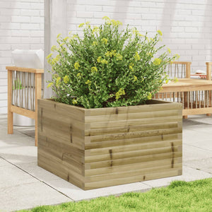 vidaXL Garden Planter 70x70x46 cm Impregnated Wood Pine