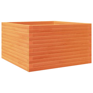 vidaXL Garden Planter Wax Brown 80x80x46 cm Solid Wood Pine