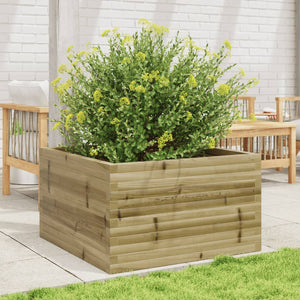 vidaXL Garden Planter 80x80x46 cm Impregnated Wood Pine