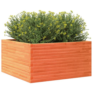 vidaXL Garden Planter Wax Brown 90x90x46 cm Solid Wood Pine