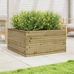 vidaXL Garden Planter 90x90x46 cm Impregnated Wood Pine