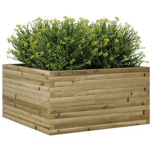 vidaXL Garden Planter 90x90x46 cm Impregnated Wood Pine