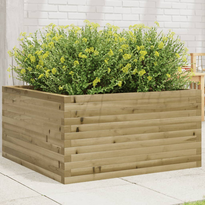 vidaXL Garden Planter 90x90x46 cm Impregnated Wood Pine