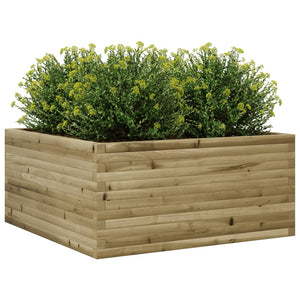 vidaXL Garden Planter 100x100x46 cm Impregnated Wood Pine