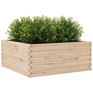 vidaXL Garden Planter 110x110x46 cm Solid Wood Pine