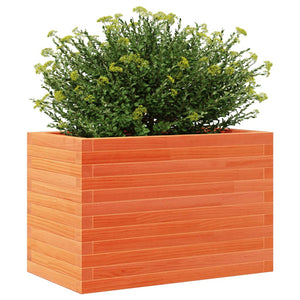 vidaXL Garden Planter Wax Brown 70x40x46 cm Solid Wood Pine