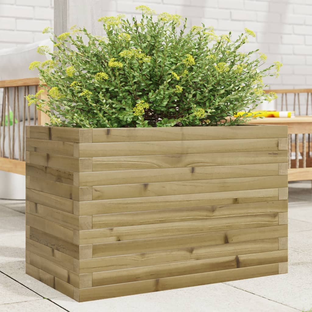 vidaXL Garden Planter 70x40x46 cm Impregnated Wood Pine