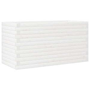 vidaXL Garden Planter White 90x40x46 cm Solid Wood Pine