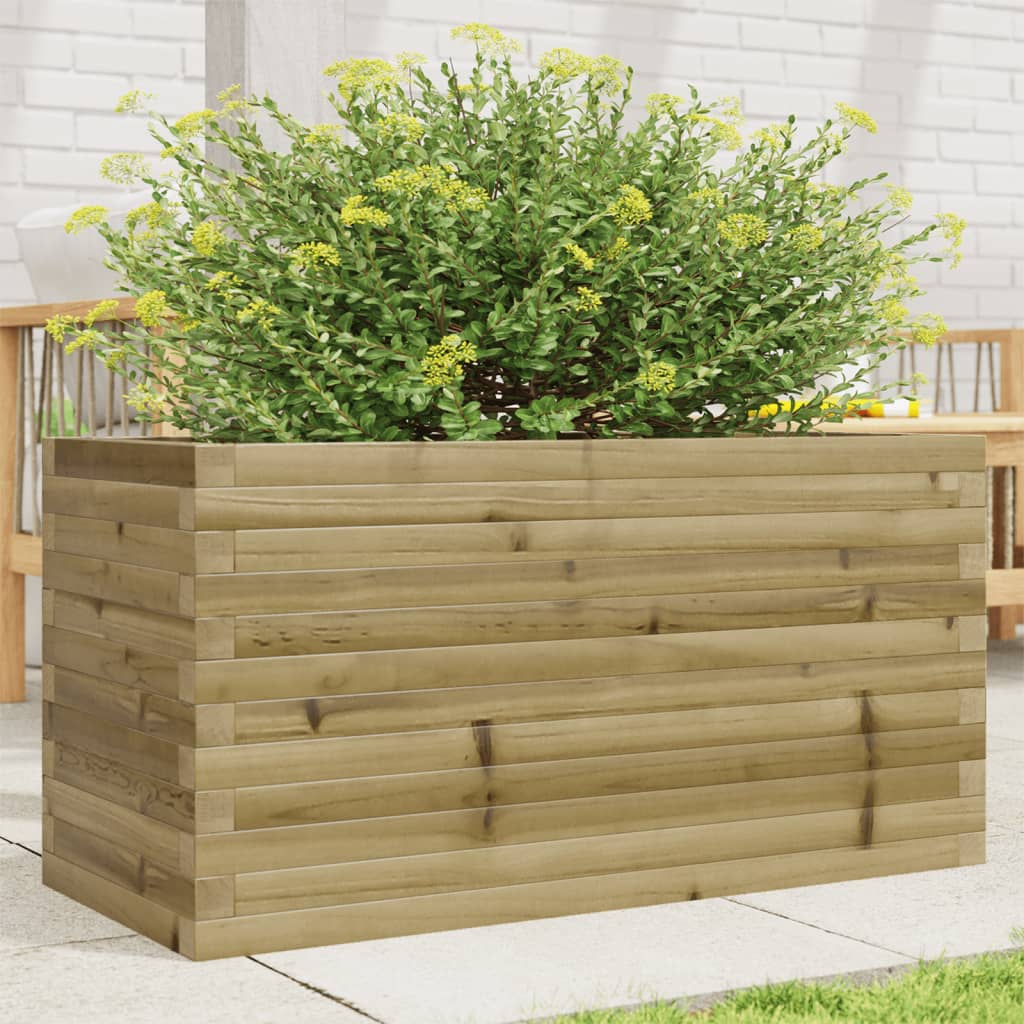 vidaXL Garden Planter 90x40x46 cm Impregnated Wood Pine