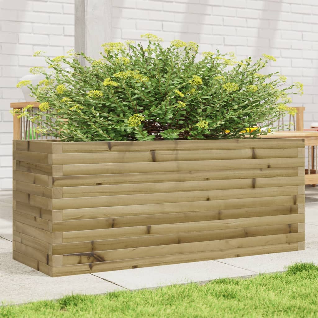 vidaXL Garden Planter 110x40x46 cm Impregnated Wood Pine