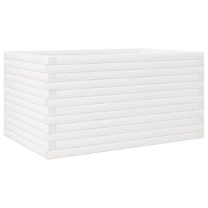 vidaXL Garden Planter White 90x60x46 cm Solid Wood Pine