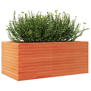 vidaXL Garden Planter Wax Brown 110x60x46 cm Solid Wood Pine