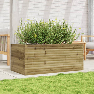 vidaXL Garden Planter 110x60x46 cm Impregnated Wood Pine