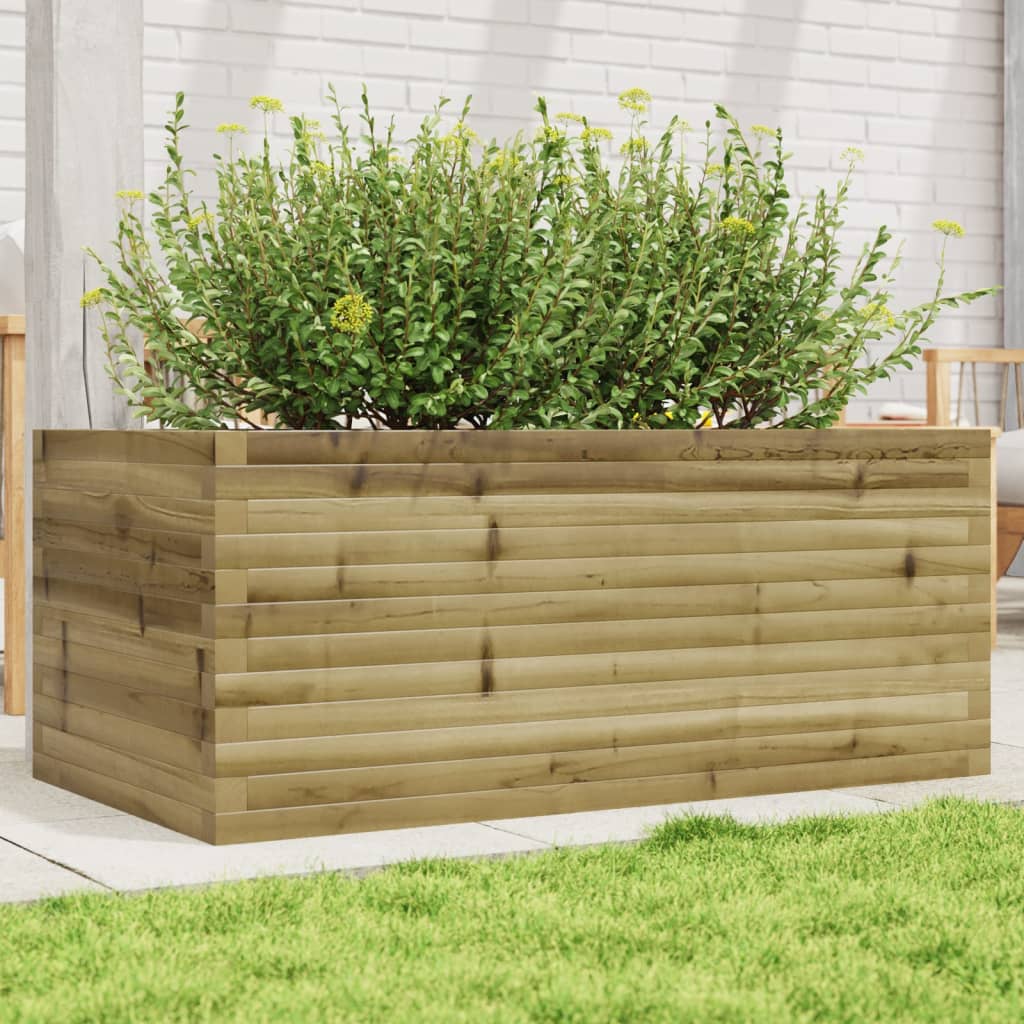 vidaXL Garden Planter 110x60x46 cm Impregnated Wood Pine