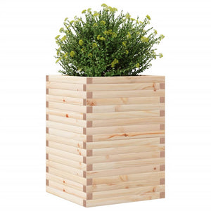 vidaXL Garden Planter 50x50x68.5 cm Solid Wood Pine