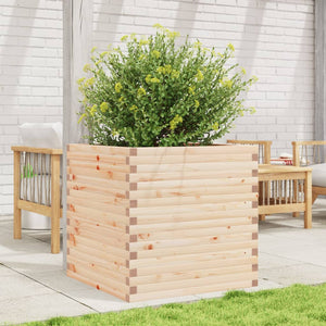 vidaXL Garden Planter 70x70x68.5 cm Solid Wood Pine