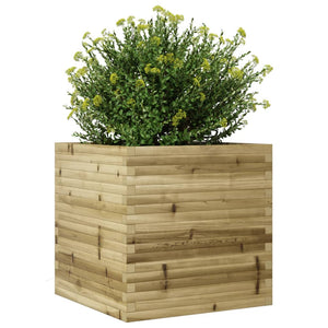 vidaXL Garden Planter 70x70x68.5 cm Impregnated Wood Pine