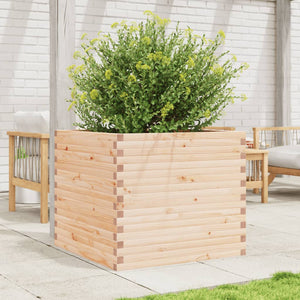 vidaXL Garden Planter 80x80x68.5 cm Solid Wood Pine