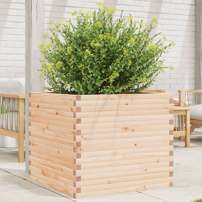 vidaXL Garden Planter 80x80x68.5 cm Solid Wood Pine