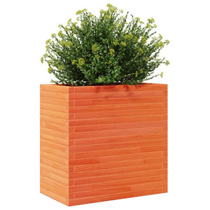 vidaXL Garden Planter Wax Brown 70x40x68.5 cm Solid Wood Pine