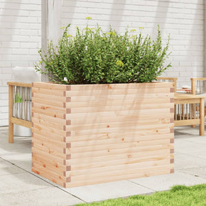 vidaXL Garden Planter 90x60x68.5 cm Solid Wood Pine