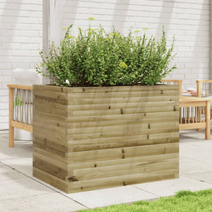 vidaXL Garden Planter 90x60x68.5 cm Impregnated Wood Pine