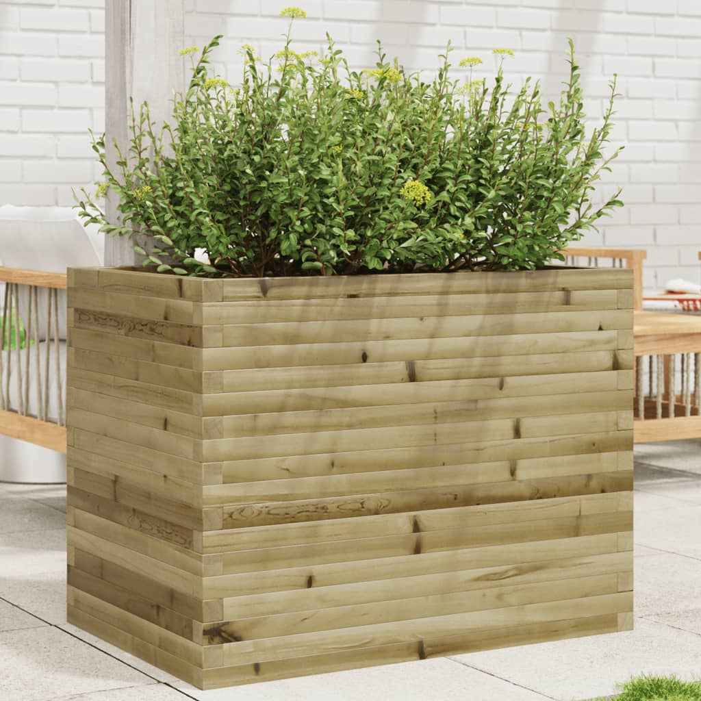 vidaXL Garden Planter 90x60x68.5 cm Impregnated Wood Pine