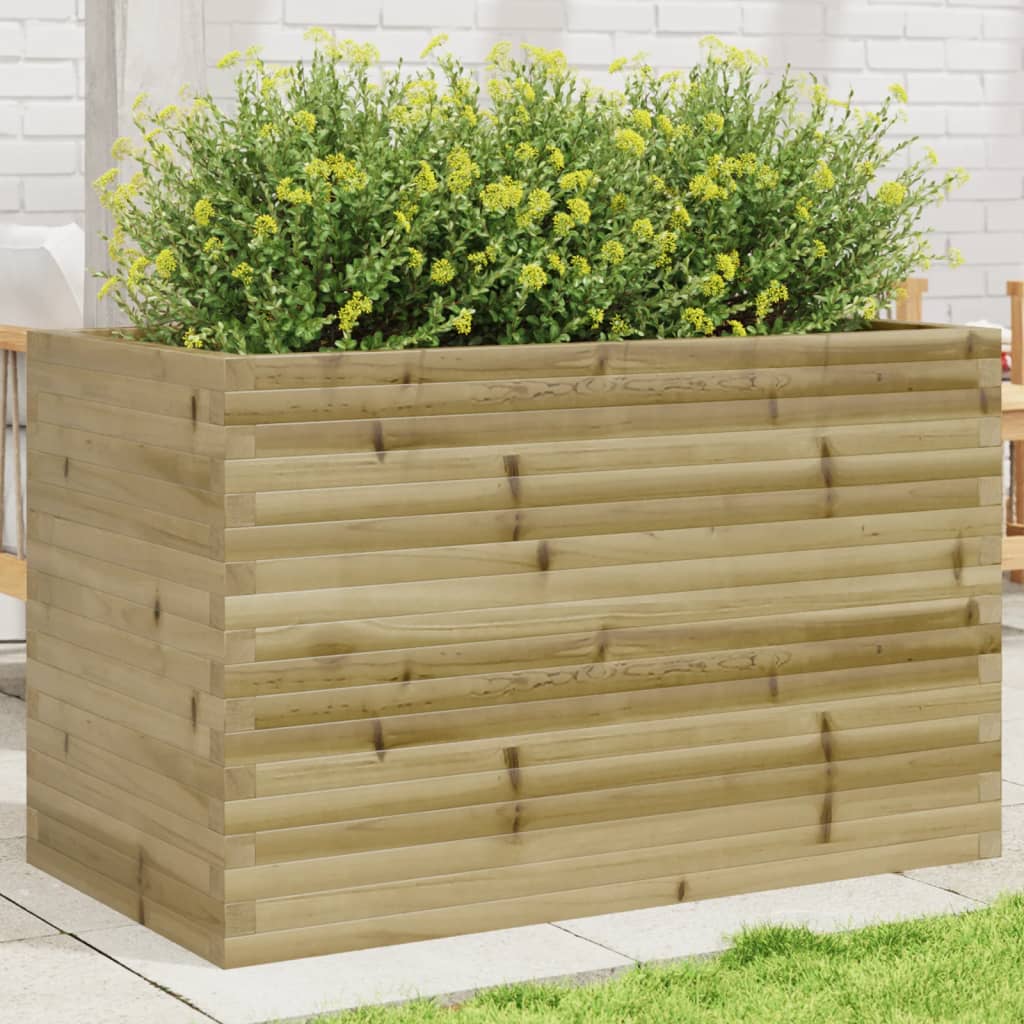 vidaXL Garden Planter 110x60x68.5 cm Impregnated Wood Pine