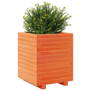 vidaXL Garden Planter Wax Brown 40x40x49.5 cm Solid Wood Pine