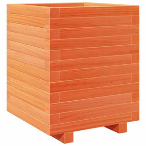 vidaXL Garden Planter Wax Brown 40x40x49.5 cm Solid Wood Pine