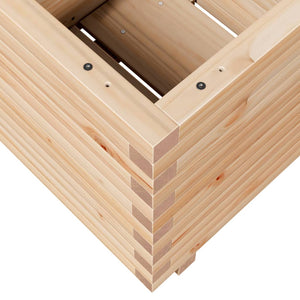 vidaXL Garden Planter 50x50x49.5 cm Solid Wood Pine